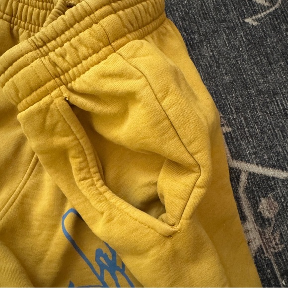 Brain Dead Men's Clean Love Yellow Graphic Sweatpants Medium - Picture 9 of 11